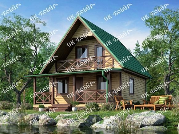 Дом из бруса 6х8